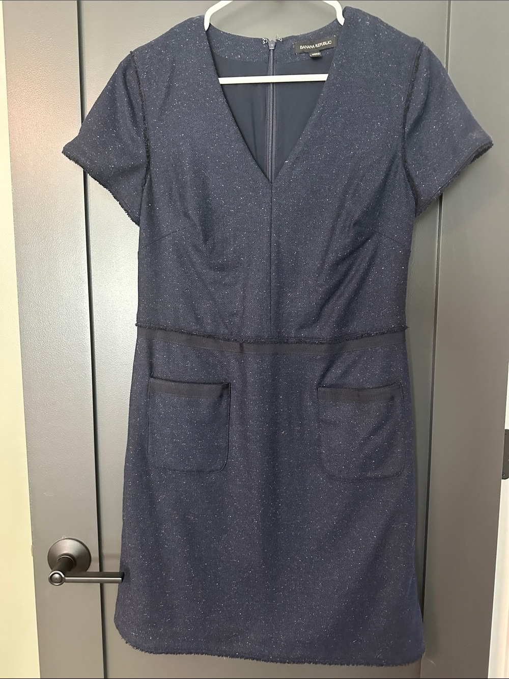 Banana Republic Flannel Shift Pocket Dress